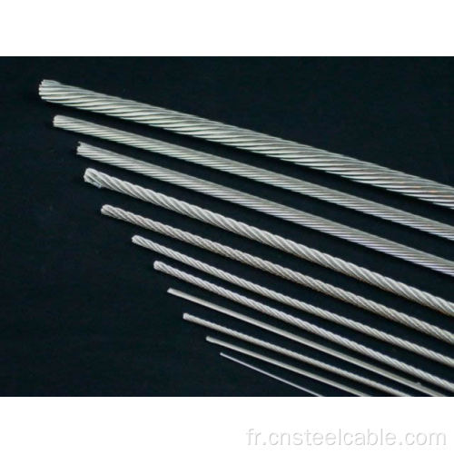 7x19 Dia.5.0 mm Corde en acier inoxydable